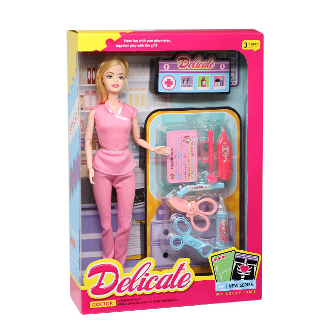 Păpușa „Farmacist”, 29 cm, în formă, cod 880294, 880293
