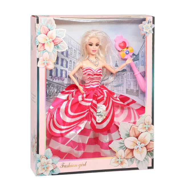Păpușă în rochie de bal, 29 cm, cod 880205, 880204