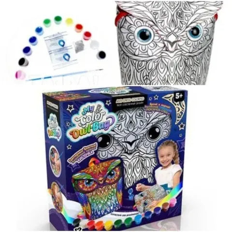 Творческий набор (My COLOR OWL-Bag) рюкзак для раскрашивания 23045