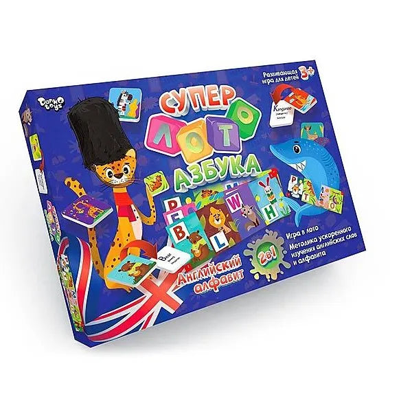 Игра для детей: Лото + Русско-Английский Алфавит 35736
