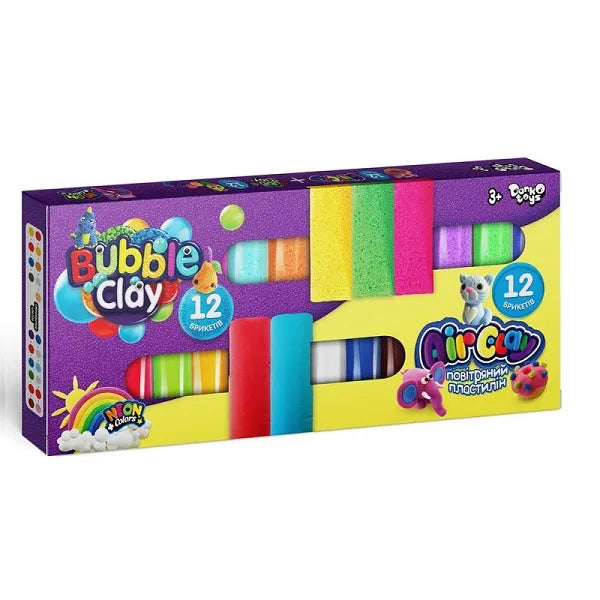 Set de creatie Air Clay+Bubble Clay 12 buc+12 buc. 35766