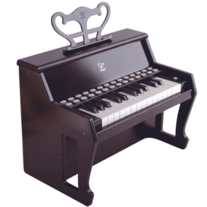 E0627 Instrument muzical „Pian negru cu indicatoare pe taste” lemn HAPE