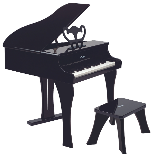 E0320 Instrument muzical „Pian negru cu scaun” lemn HAPE