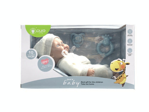 Păpușă vinil băiat 25cm „Pure Baby” DF10-006D