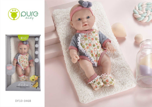 Păpușă din vinil „Pure Baby” 25cm în corp DF10-046B