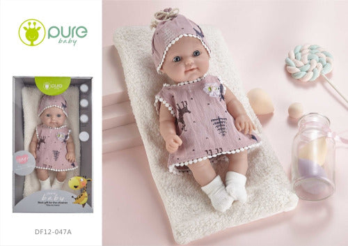 Păpușă din vinil 30cm „Pure Baby” DF12-047A