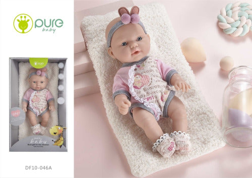 Păpușă din vinil 25 cm „Pure Baby” DF10-046A