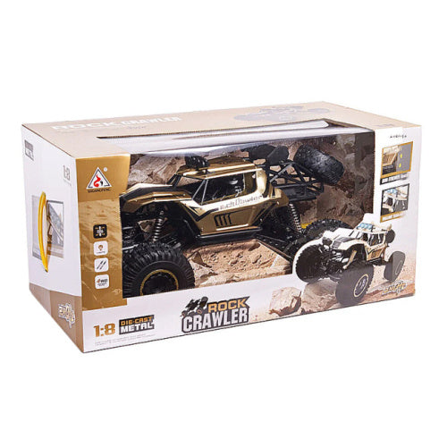 Машинка на радиоуправлении 1:8 "Rock Crawler" золотая 2028