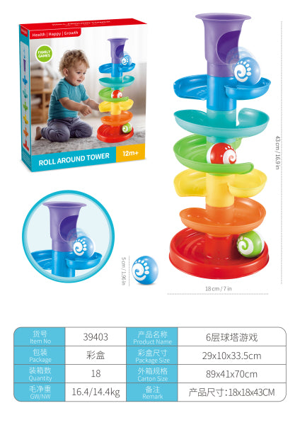 Tobogan cu bile „Roll Around Tower” 39403