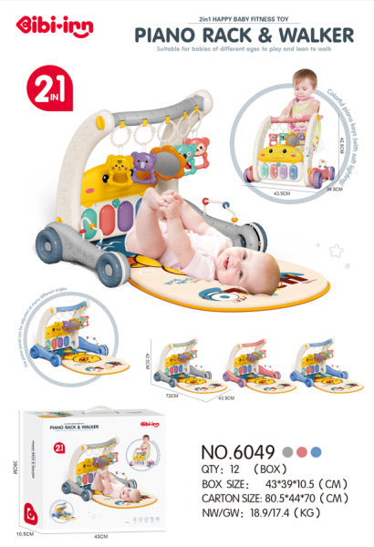 Covoraș interactiv pentru copii „Pian”, albastru 6049