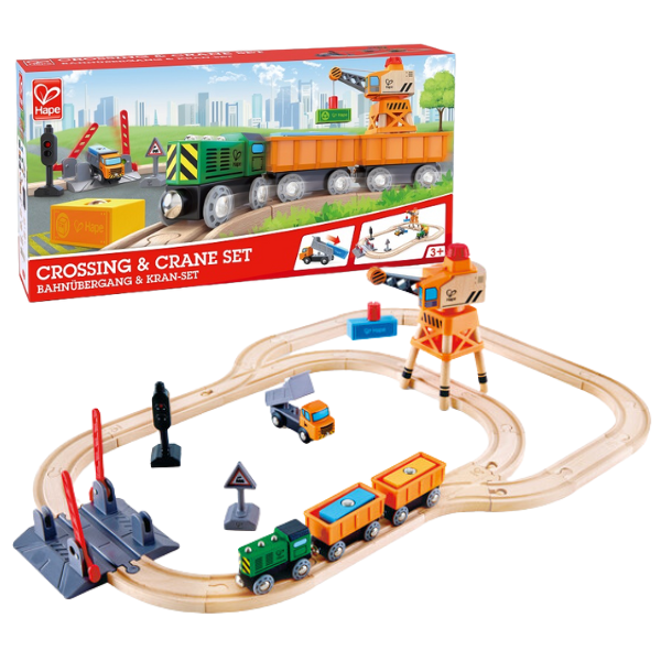 Set de joaca – Tren de marfa cu macara E3732