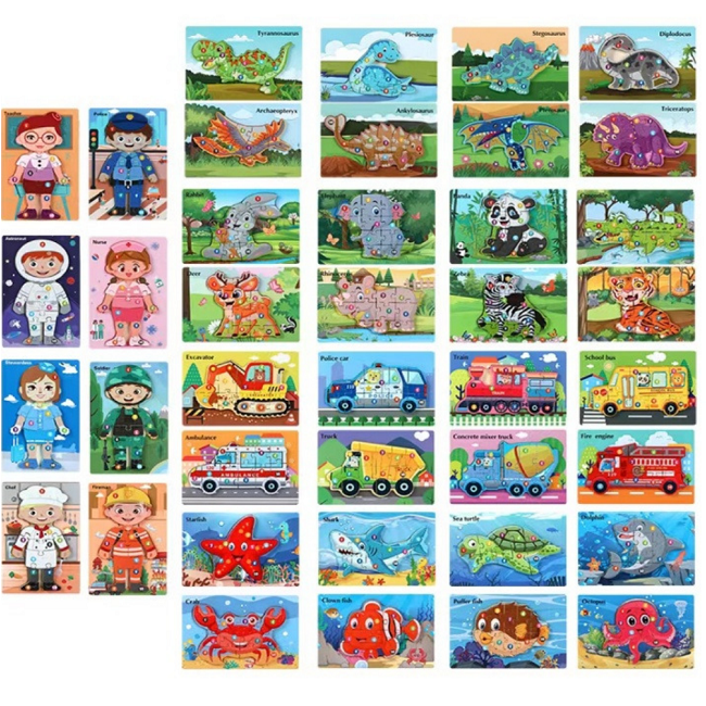 Puzzle din lemn 70809