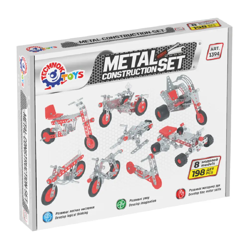 (1394) Constructor din metal „Motociclete” 198 elemente