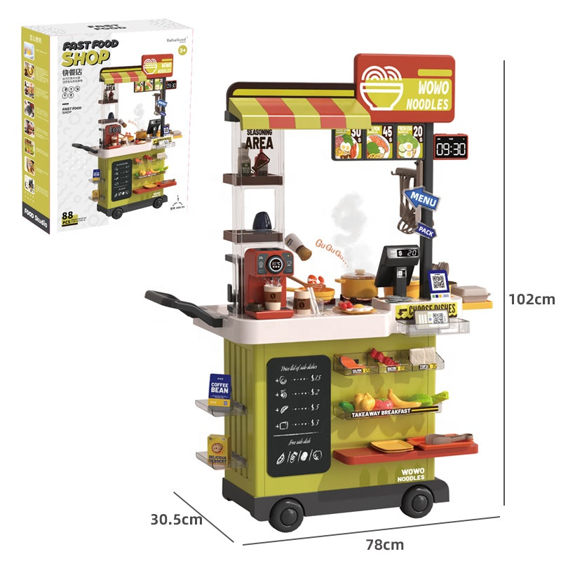 Set de joacă „Fast Food” 80 de piese 889-289