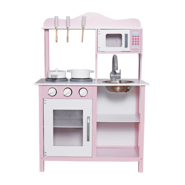 Bucatarie din lemn cu accesorii si functii 58.5*29.2*85cm, roza W10C404I