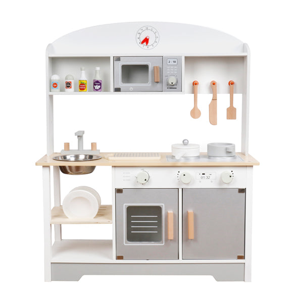Bucatarie din lemn cu accesorii si functii 68*25.6*81 cm, gri W10C573C