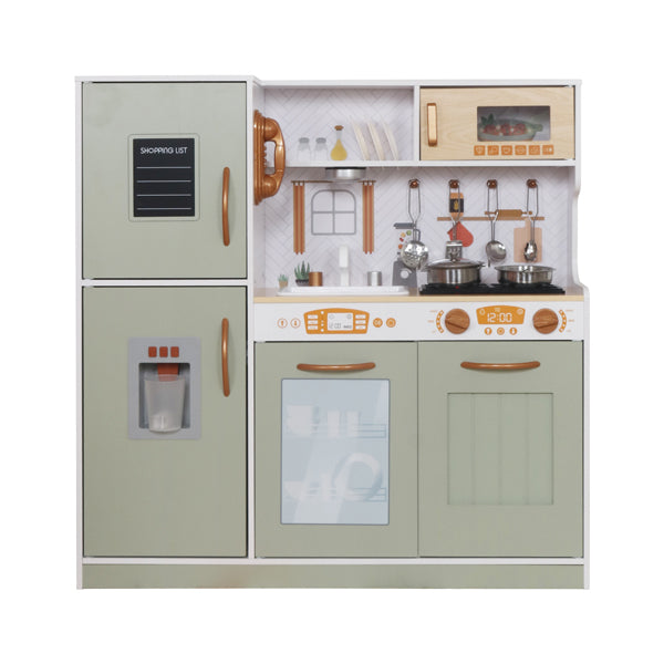 Bucatarie din lemn cu accesorii si functii 80*23,7*80cm, verde W10C993