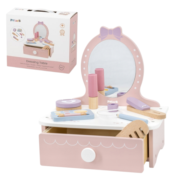 Măsuță de Toaletă din Lemn, cu accesorii 44271