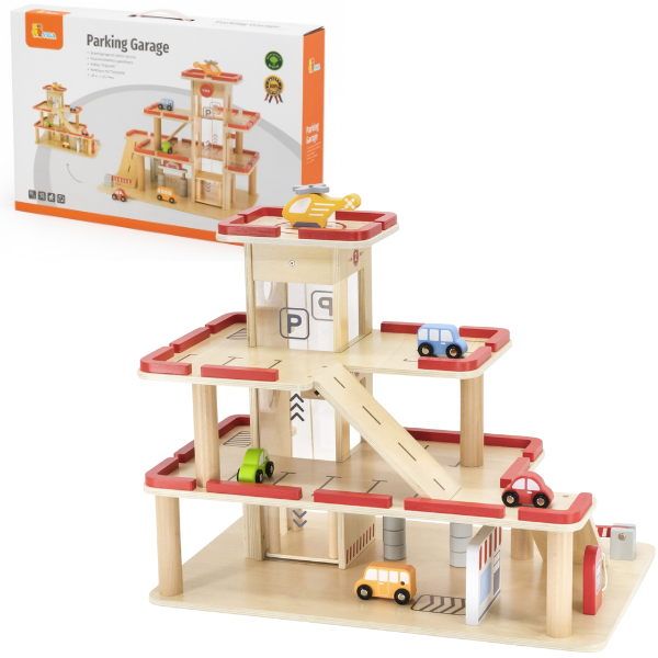 Set de joc din lemn „Parcare-garaj” 44763