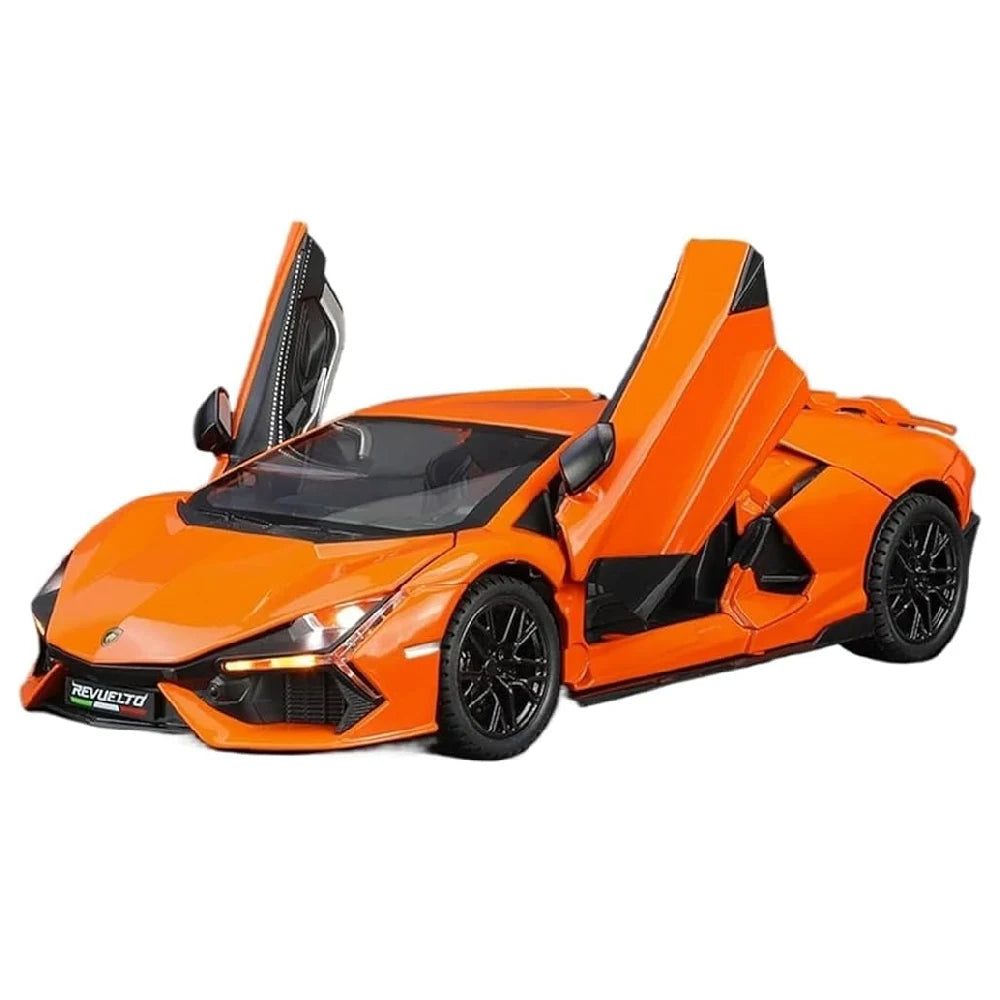 (68200A/1) 1:24 Lamborghini Revuelto оранжевый со звуками (двери открываются)