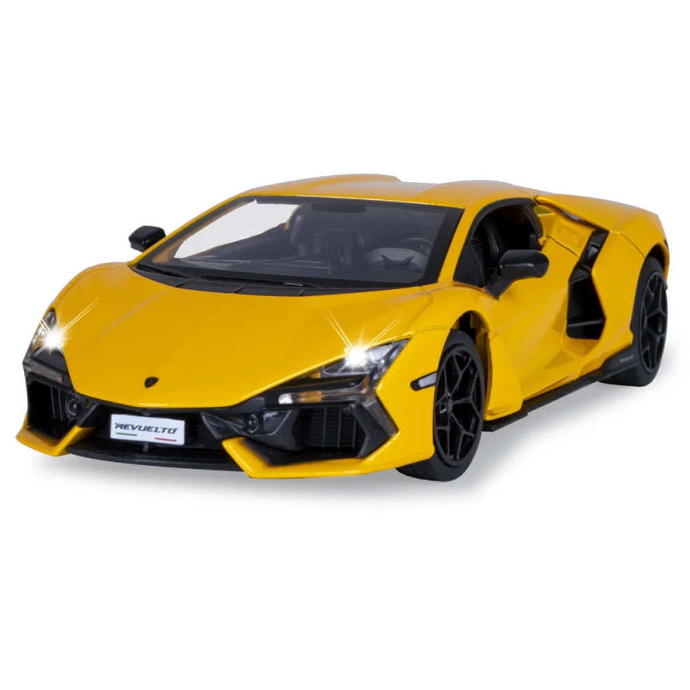 (68200A/2) 1:24 Lamborghini Revuelto желтый со звуками (двери открываются)