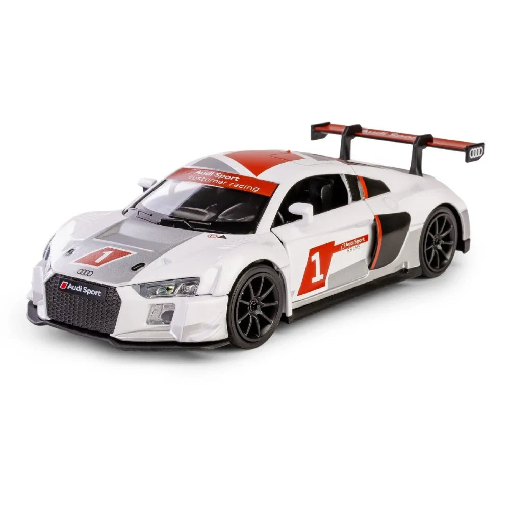(68262A/1) 1:24 Audi R8 LMS белый со звуками (двери открываются)