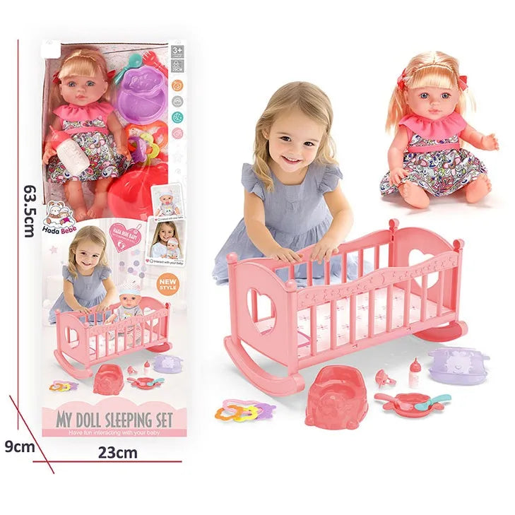 Papusa cu accesorii cu sunet (instructiune in romana) 72430