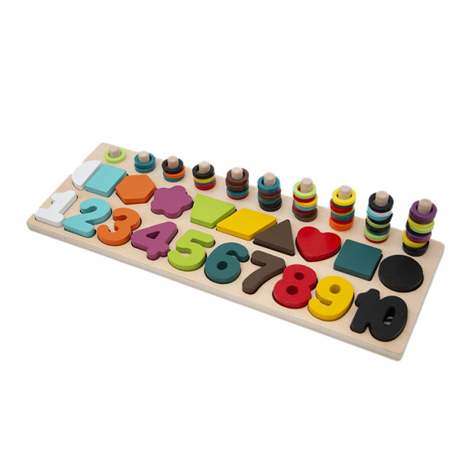 Деревянная доска с цифрами. Математика, код 188103.