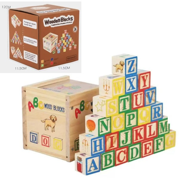 008852 Cuburi din lemn 24pcs