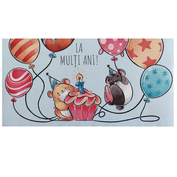 Felicitare plic La multi ani(10 buc) 51379