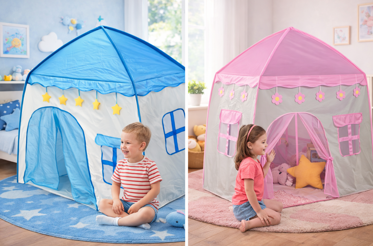 Cort pentru copii „Casă”,135x 135x100 cm, TL001
