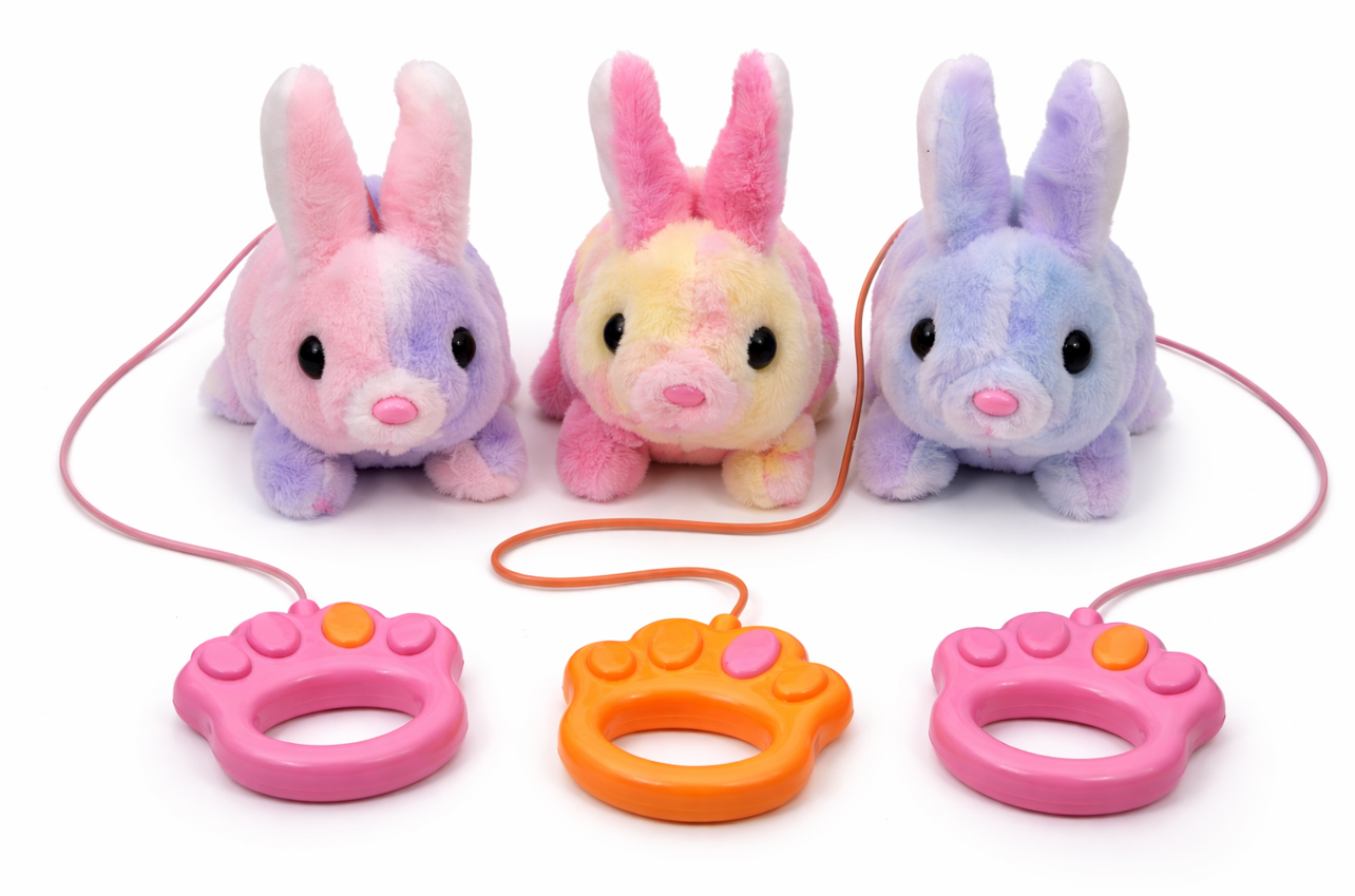 Jucărie interactivă – iepuraș cu lesă, YQ025