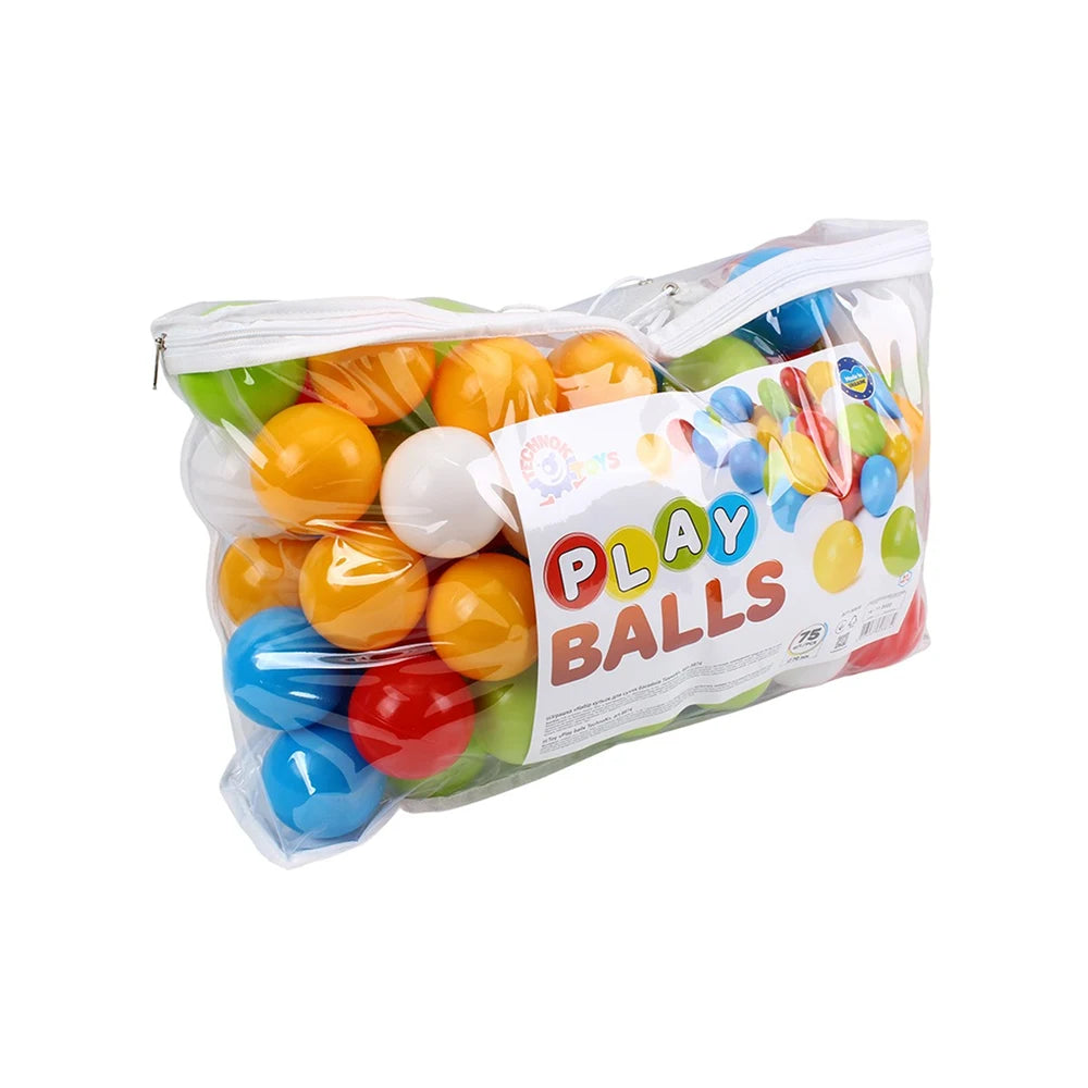 Set bile colorate pentru bazin uscat , 75 buc ,Technok (8874)