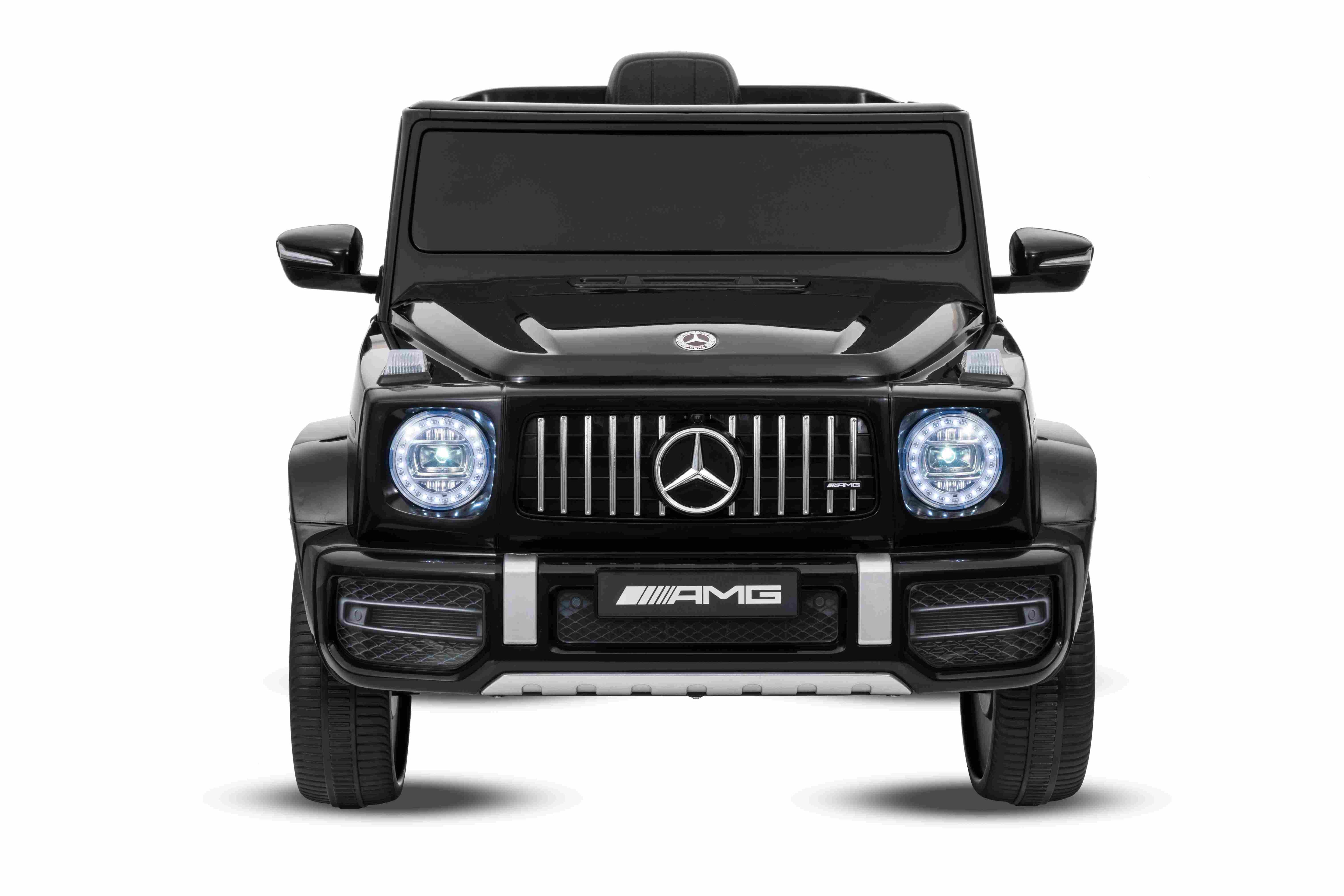 Черный электромобиль Mercedes S306