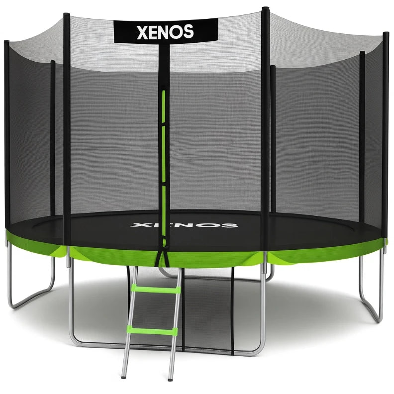 Батут Xenos XT-12FT (366 см) зеленый 00869784
