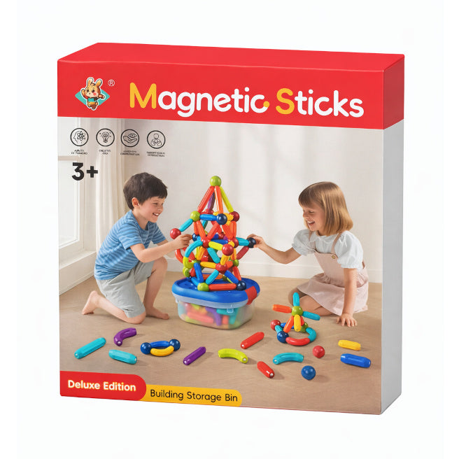 Магнитный конструктор Magnetic Sticks 102 детали, код 962102