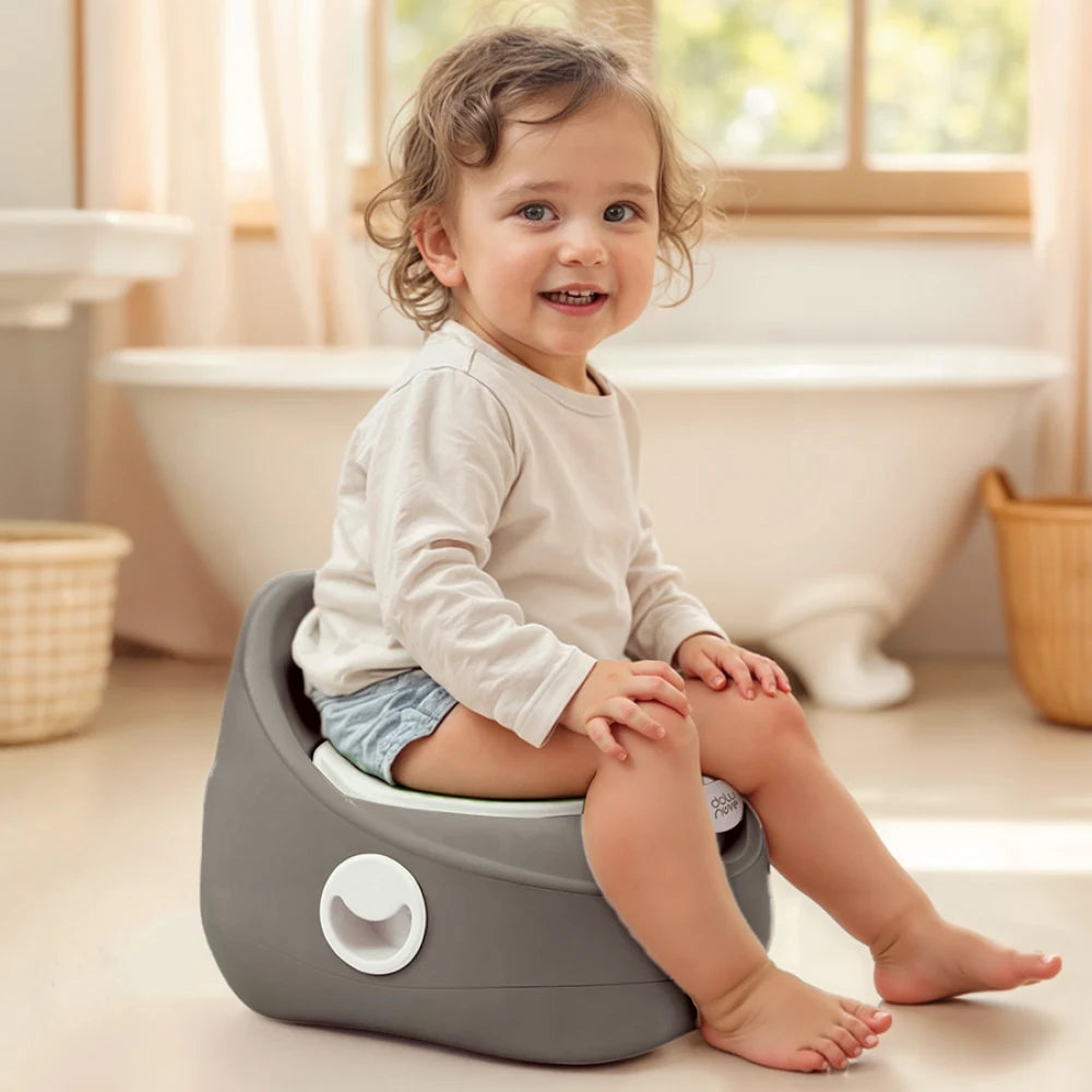 Детский горшок с крышкой, серый, Dolu (7589) 28 x 35 x 26 см