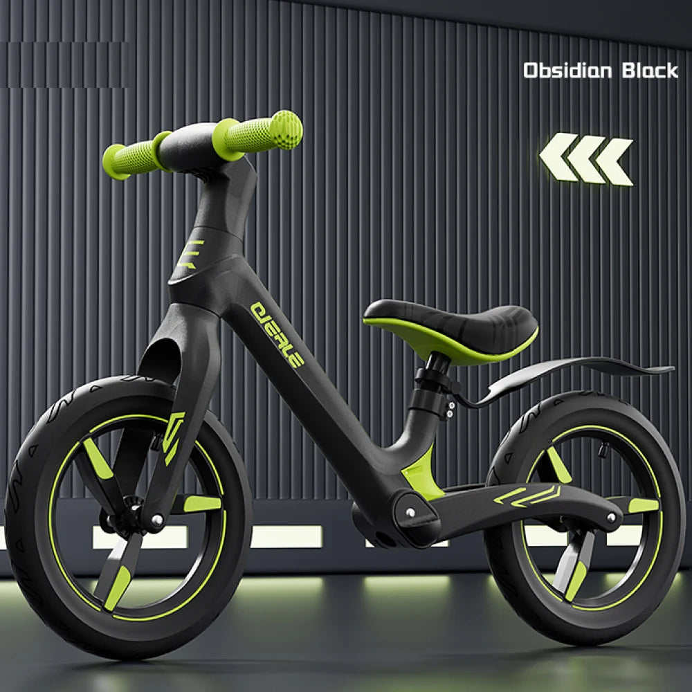 Bicicletă fără pedale pentru copii, 12′, neagră (32769)