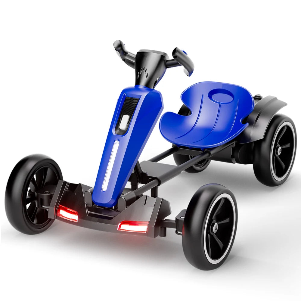 Kart electric pentru copii cu telecomandă, albastru (18522)