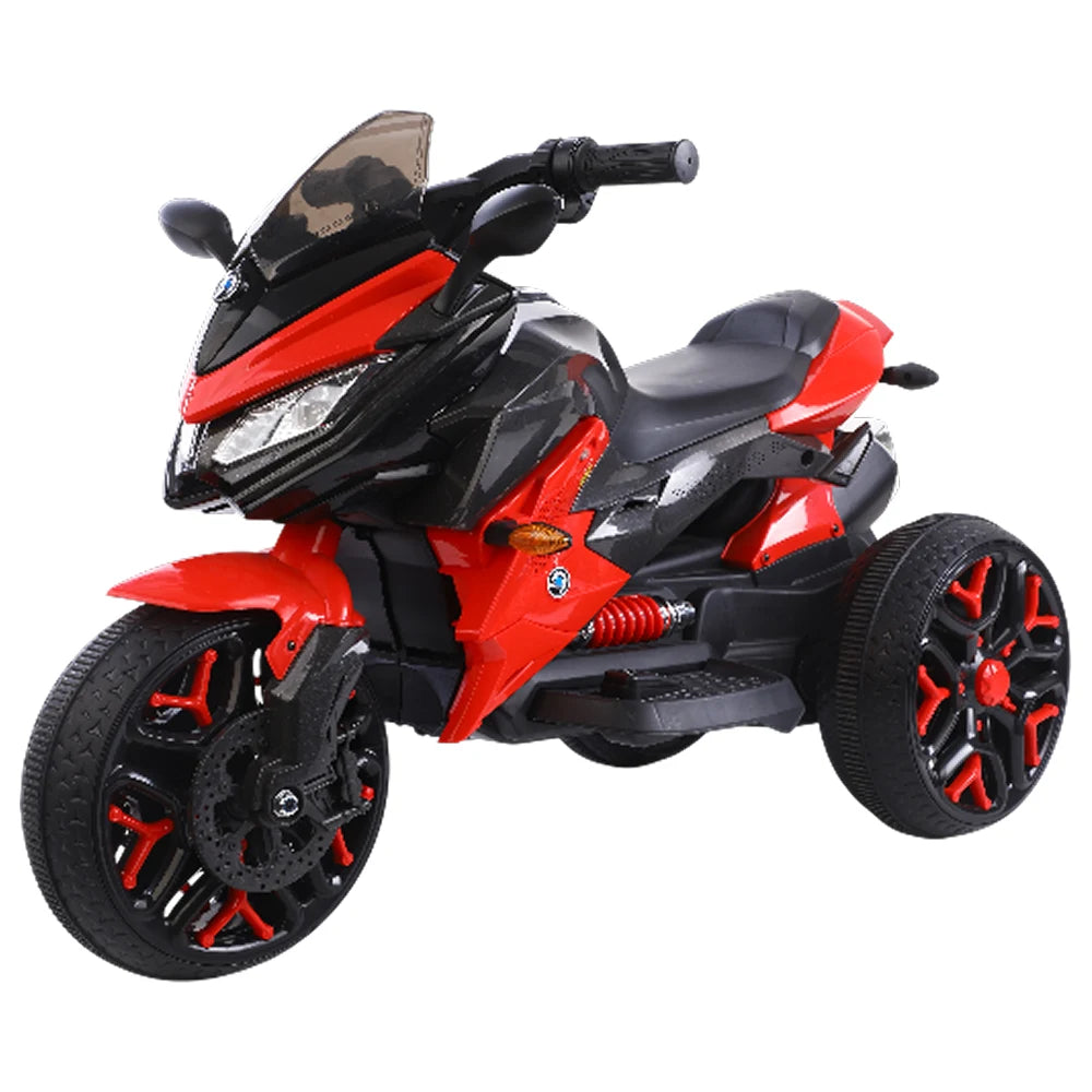 Motocicletă electrică pentru copii cu telecomandă, roșie (56788)