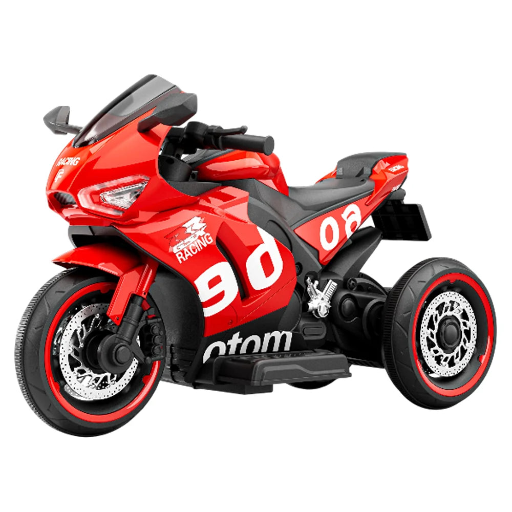 Motocicletă electrică pentru copii cu telecomandă, roșie (29631)
