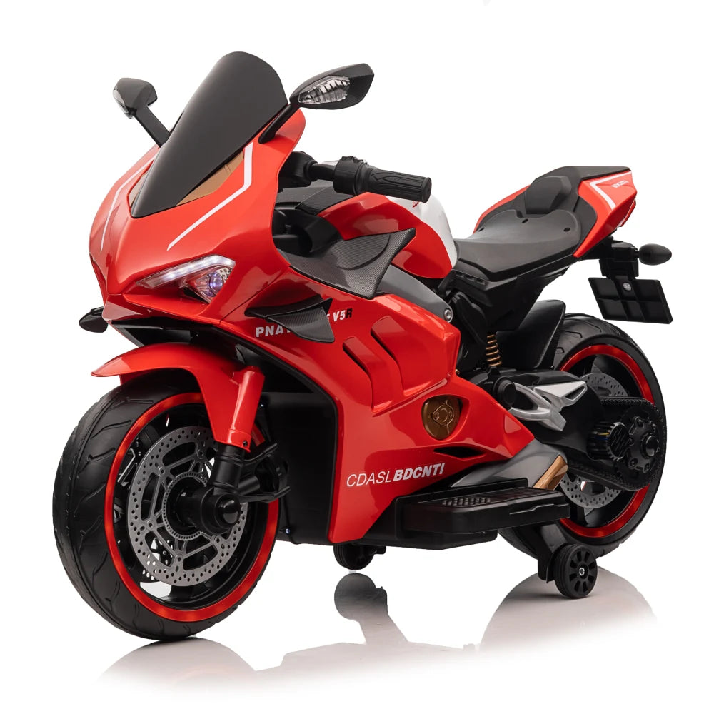 Motocicletă electrică pentru copii, roșie (67898)
