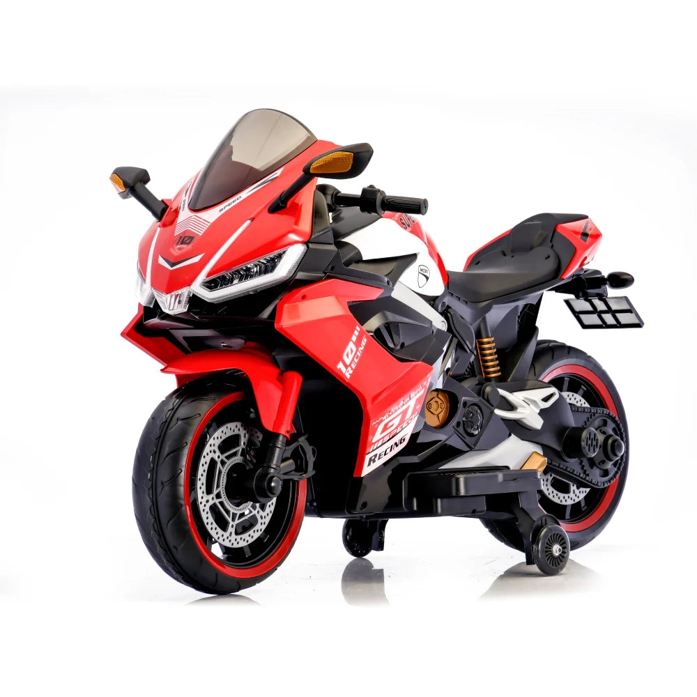 Motocicletă electrică pentru copii, roșie (56782)