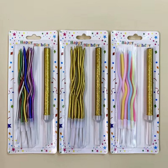 Набор из 8 свечей и фонтана для торта	D2510-1885