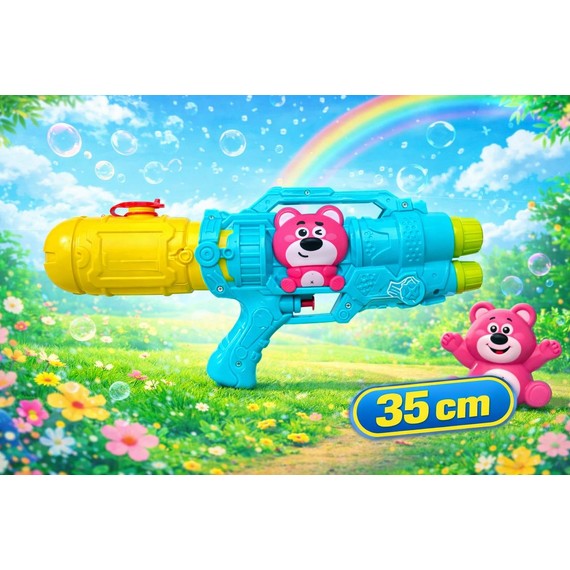 Водяной пистолет с розовым мишкой (35 см) D2510-1610