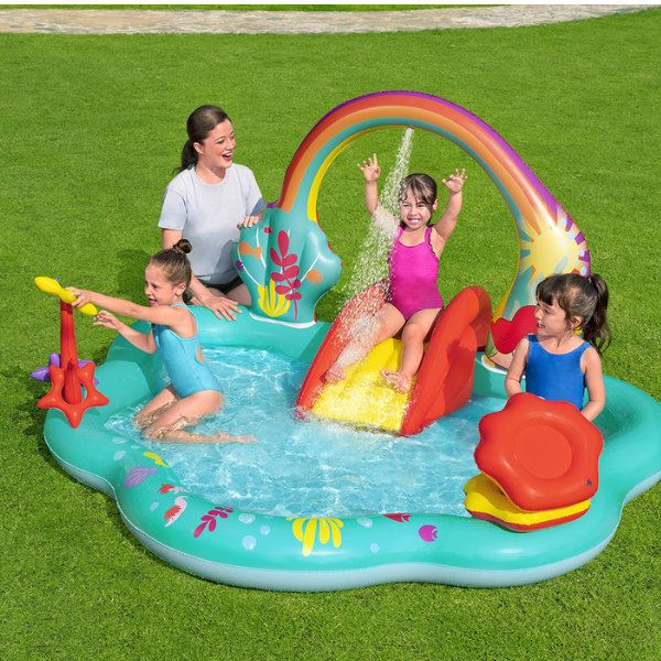 Bestway Centrul de joc gonflabil „Disney Sirena”, 221x193x140 cm, 2+ SKU: 91097BW
