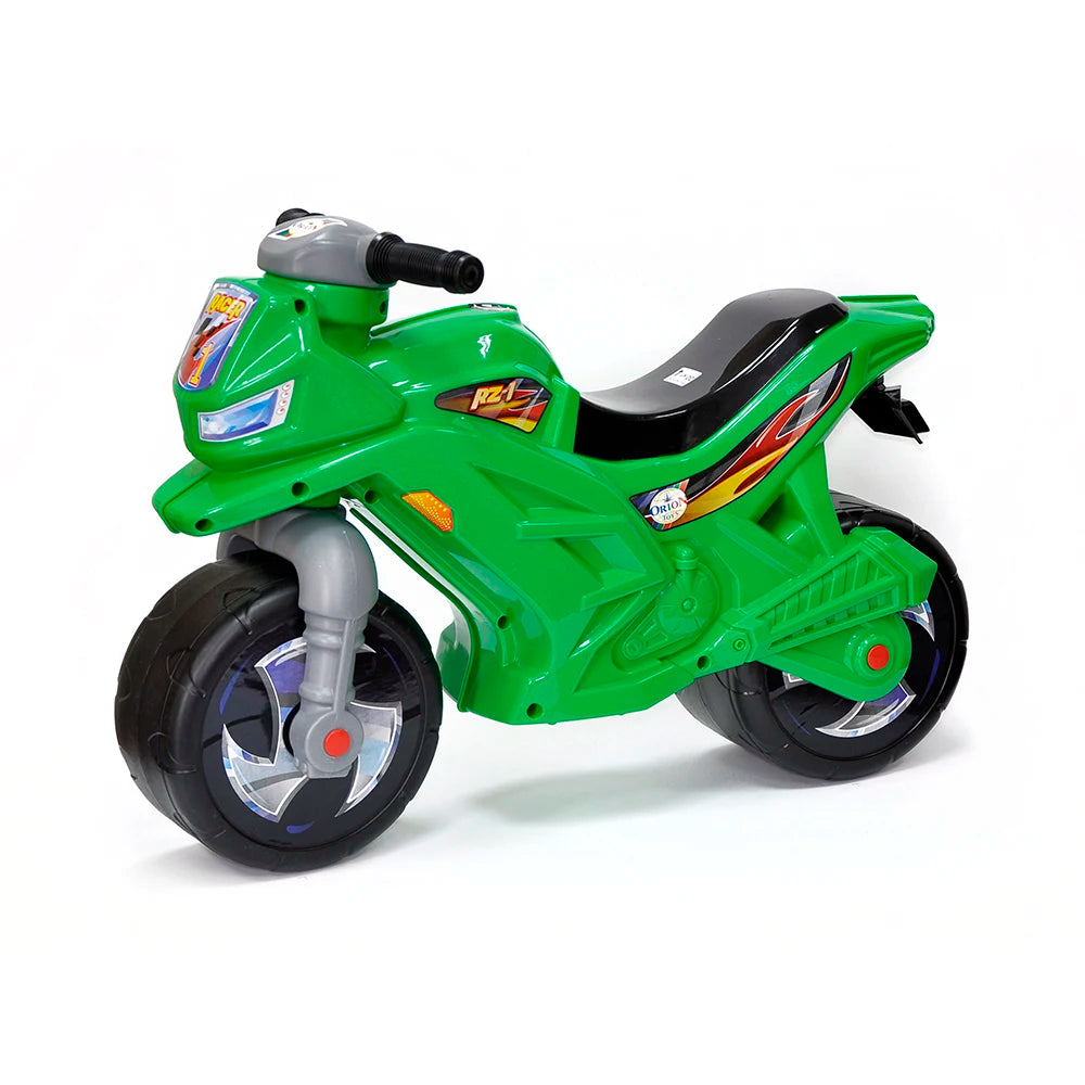 Tolocar Motocicletă verde , model 501 , Orion (1235) 680x285x470 mm