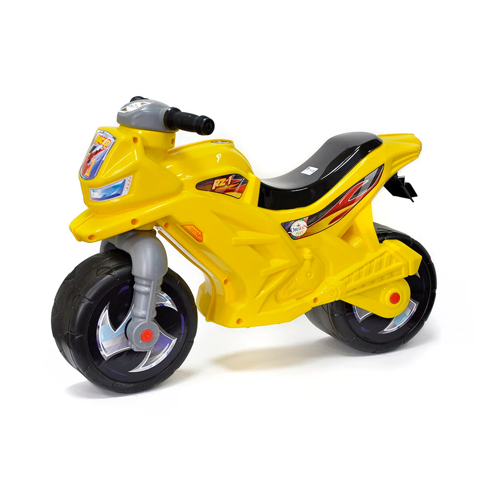 Tolocar motocicletă galbenă , model 501 , Orion (1266) 680x285x470 mm