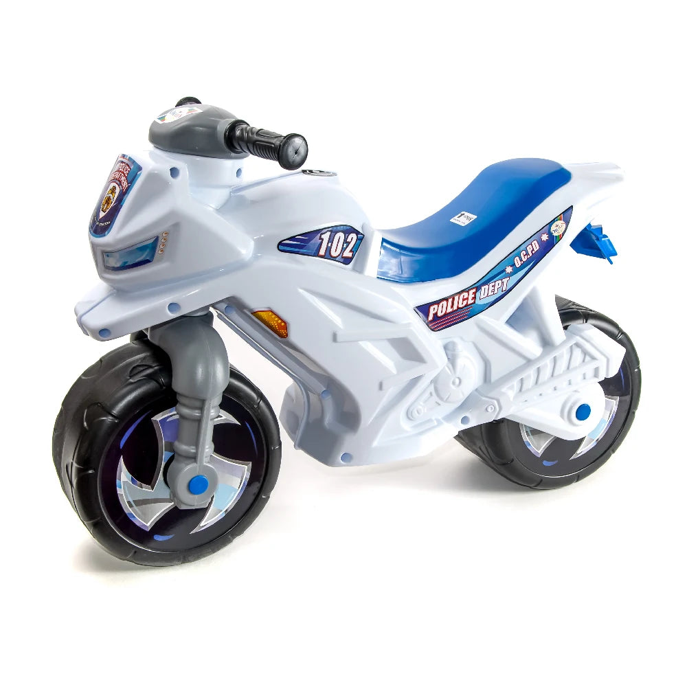 Tolocar Motocicletă pentru copii, model 501, alb, Orion (4656)
