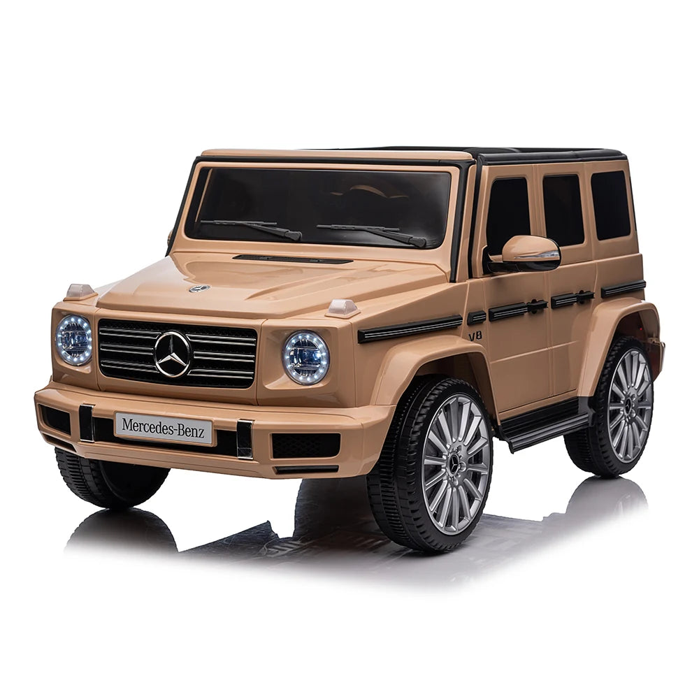 Mașină electrică Mercedes Benz, sarcină maximă 50 kg (scaune din piele, 12V10Ah*1, MP3, 4 motoare, telecomandă, roți moi - EVA, dimensiuni: 114 x 67 x 53.5 cm) Cod: MX627